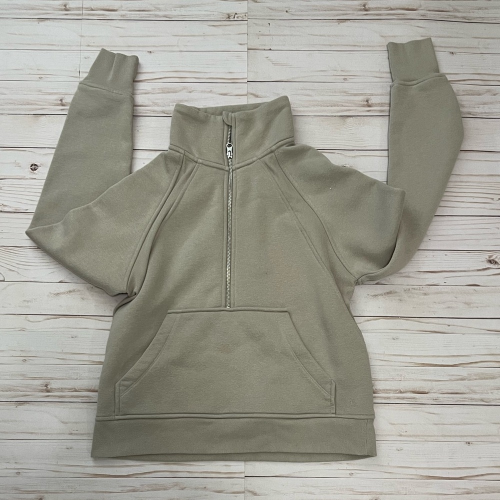 Cozy Tan Half-Zip Pullover